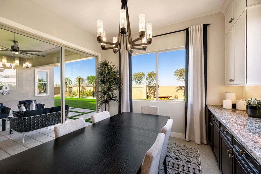 Representative furnished interior of a home built from the Cholla Plan 5541 by Tri Pointe Homes in Whispering Hills, Laveen (Image 9).