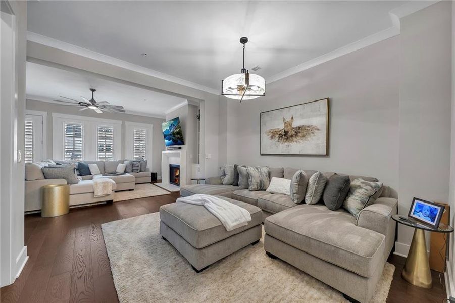 Furnished interior view inside a new home in , Woodstock (Image 10).
