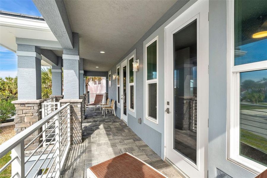 Exterior details and patio area of a home in , Flagler Beach (Image 4). Exterior details and patio area of a home in , Flagler Beach (Image 4).
