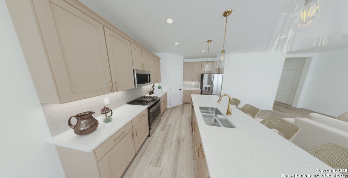 Furnished interior view inside a new home in The Preserve at the Wilder, Adkins (Image 3).