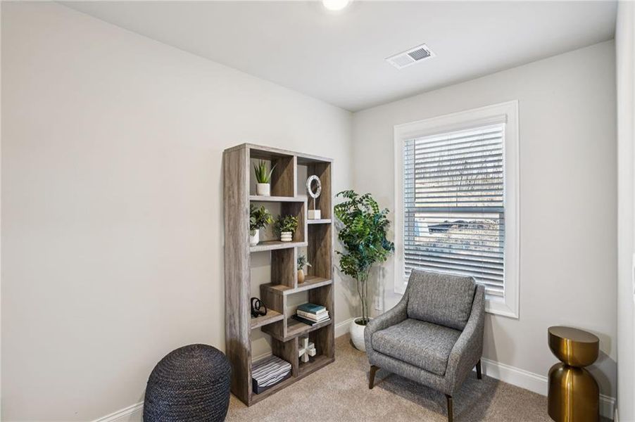 Furnished interior view inside a new home in Hemingway - Reserve Series, Cumming (Image 29). Furnished interior view inside a new home in Hemingway - Reserve Series, Cumming (Image 29).