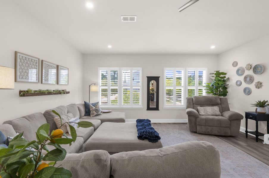 Furnished interior view inside a new home in , Summerville (Image 17). Furnished interior view inside a new home in , Summerville (Image 17).