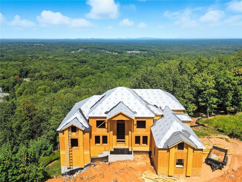 Front exterior of a new home in , Powder Springs, GA, highlighting curb appeal (Image 15).
