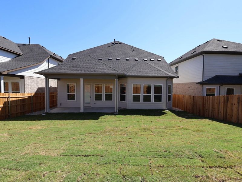 Exterior details and patio area of a home in Edgewood, Leander (Image 3). Exterior details and patio area of a home in Edgewood, Leander (Image 3).