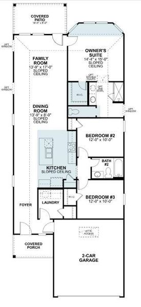 2D floor plan layout of this home in Magnolia Ridge, Magnolia, TX (Image 4). 2D floor plan layout of this home in Magnolia Ridge, Magnolia, TX (Image 4).