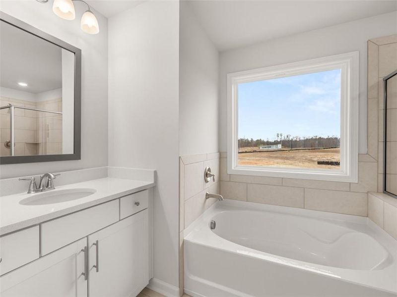 Furnished interior view inside a new home in Haven Abbey, Cumming (Image 4). Furnished interior view inside a new home in Haven Abbey, Cumming (Image 4).