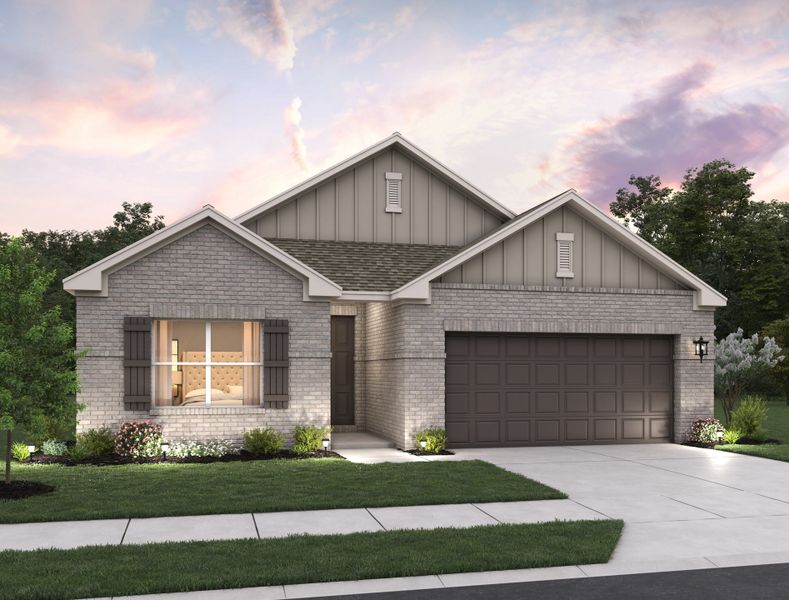 Representative exterior photo of a completed home built from the Hayes by Ashton Woods in Nopal Valley, San Antonio, TX (Image 14).