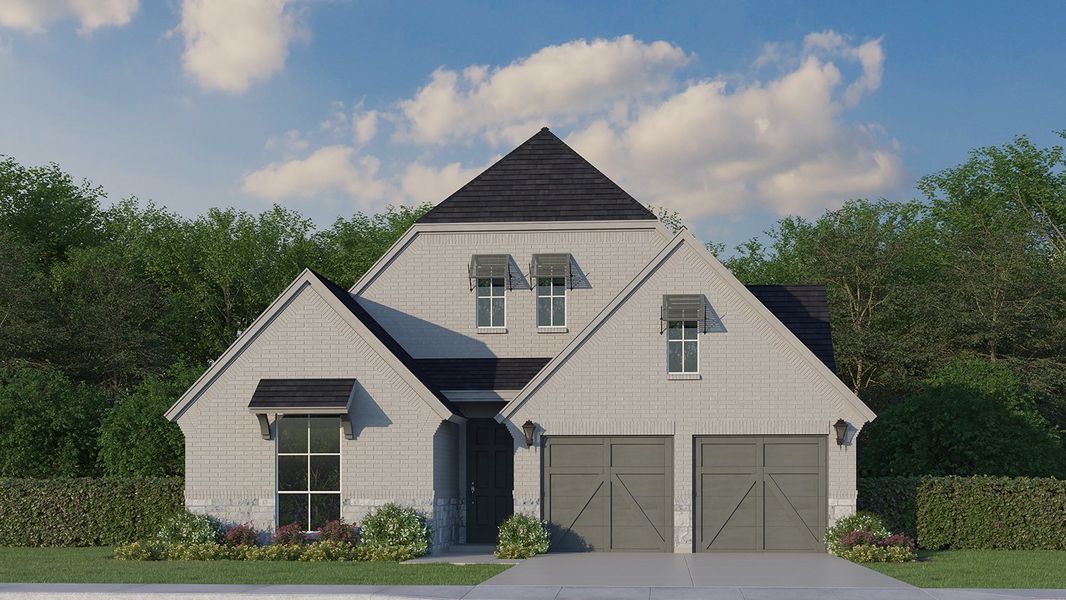 Plan 1139 Elevation B w/ Stone