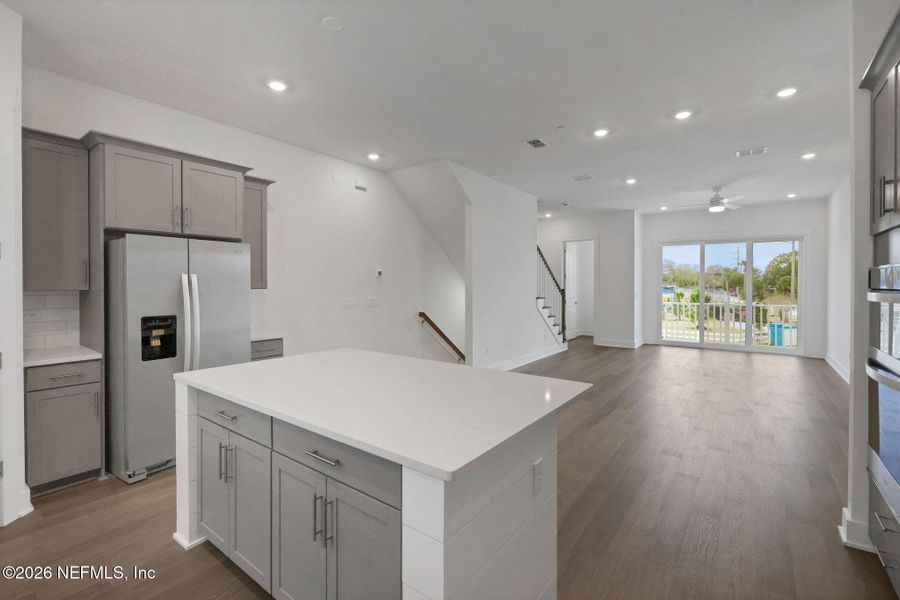Furnished interior view inside a new home in North Beach Townhomes, Jacksonville Beach (Image 8).