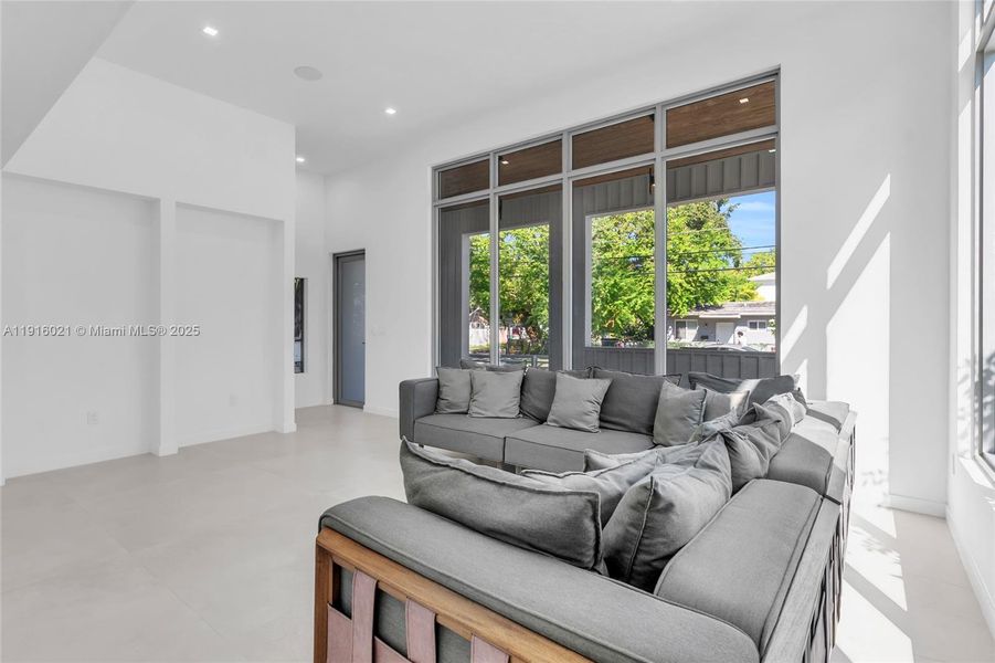 Furnished interior view inside a new home in , Miami (Image 12).