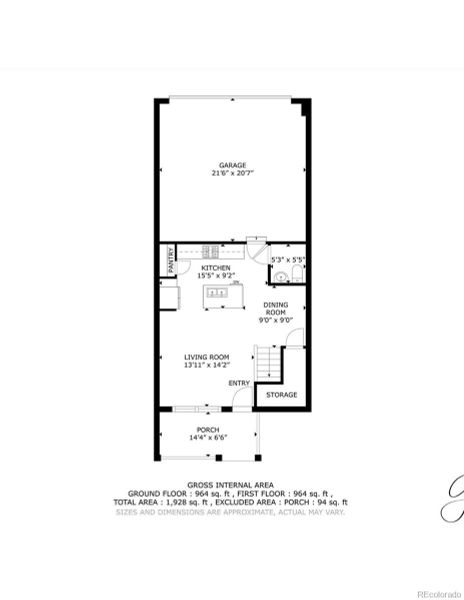 2D floor plan layout of this home in , Littleton, CO (Image 5).