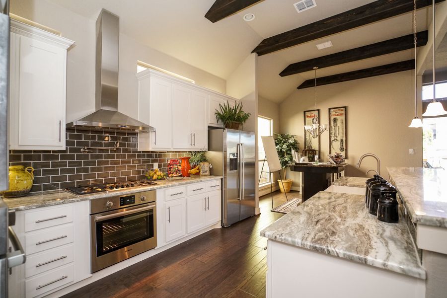 Representative furnished interior of a home built from the The Scottsdale 5000 by Whitestone Custom Homes in Johnson Ranch, Bulverde (Image 10).