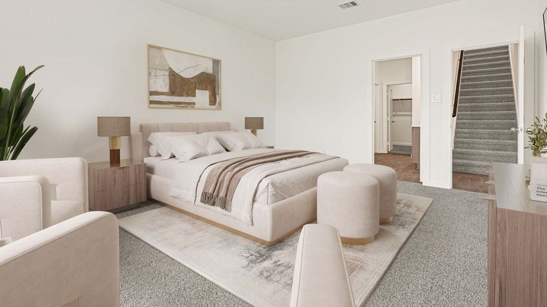 Furnished interior view inside a new home in Holly Ridge, Rosenberg (Image 9). Furnished interior view inside a new home in Holly Ridge, Rosenberg (Image 9).