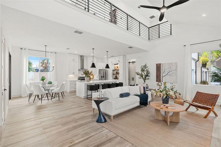 Furnished interior view inside a new home in , Orlando (Image 14). Furnished interior view inside a new home in , Orlando (Image 14).