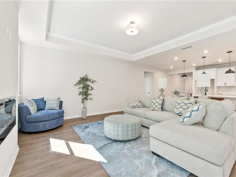 Furnished interior view inside a new home in Kelly Preserve, Loganville (Image 12).