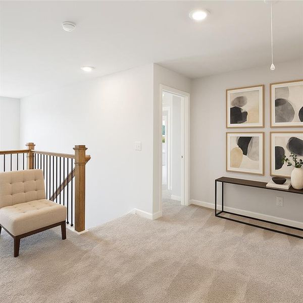 Furnished interior view inside a new home in The Hills at Cedar Creek, Winder (Image 10).