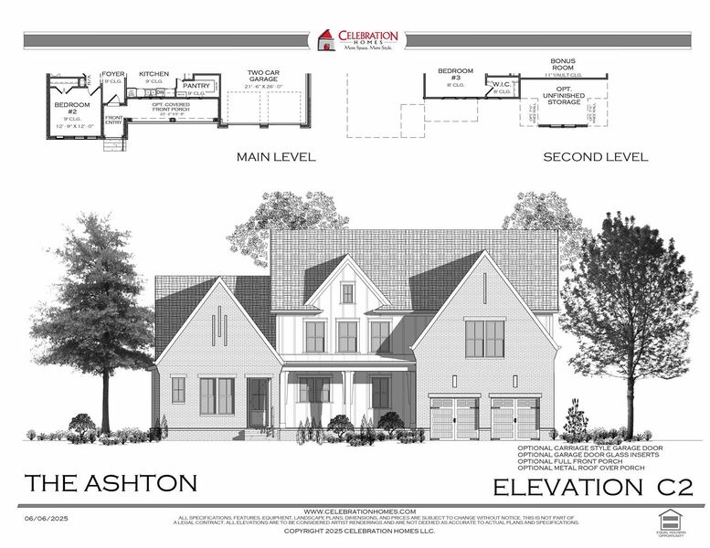 Representative rendering of the exterior for the Ashton by Celebration Homes (Image 2).