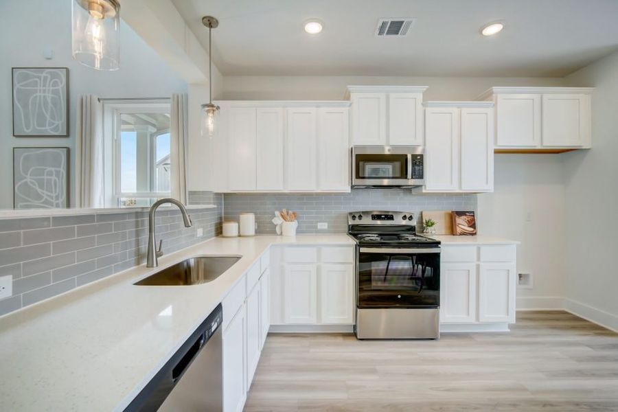 Furnished interior view inside a new home in Avery Centre, Round Rock (Image 16).