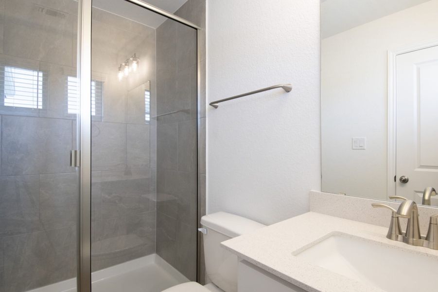 Representative furnished interior of a home built from the Pecan by Pacesetter Homes in Blanco Vista, San Marcos (Image 9).