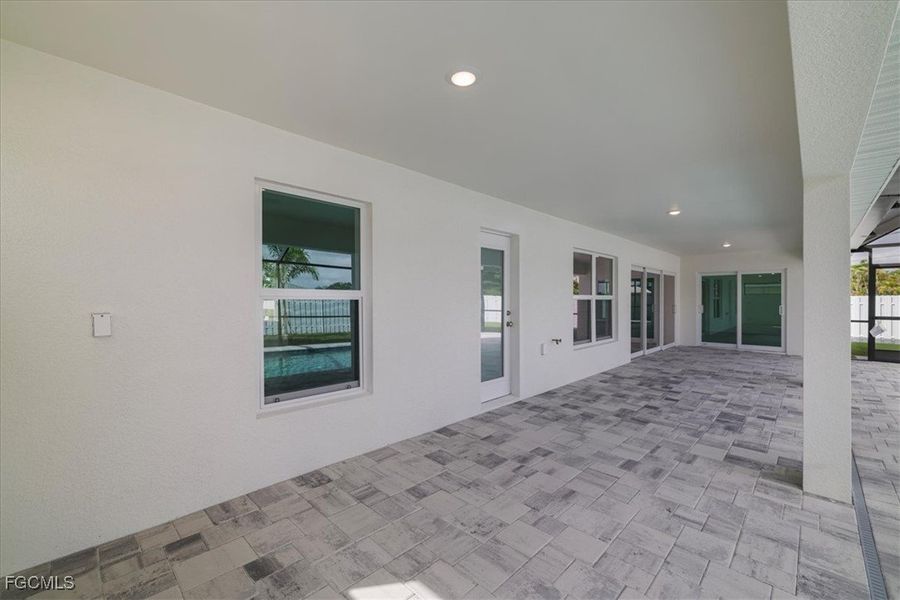 Exterior details and patio area of a home in Cape Coral, Cape Coral (Image 22).