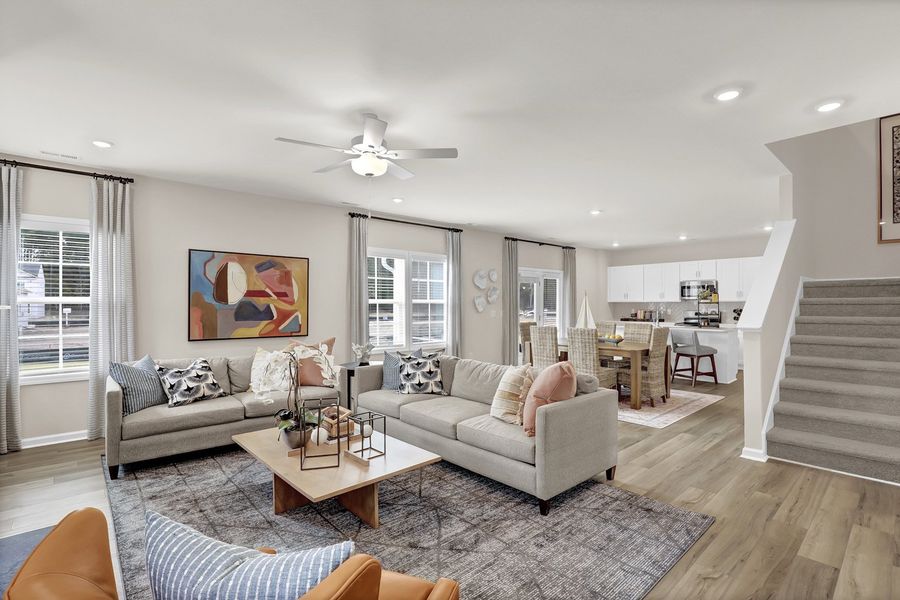 Representative furnished interior of a home built from the Turner - Genesis Value Collection by Mungo Homes in Stapleton, Clemmons (Image 4).