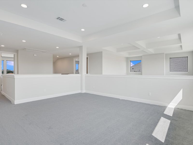 Representative unfurnished interior of a home built from the Topaz II by Giddens Homes in Riverstone, Georgetown (Image 84).