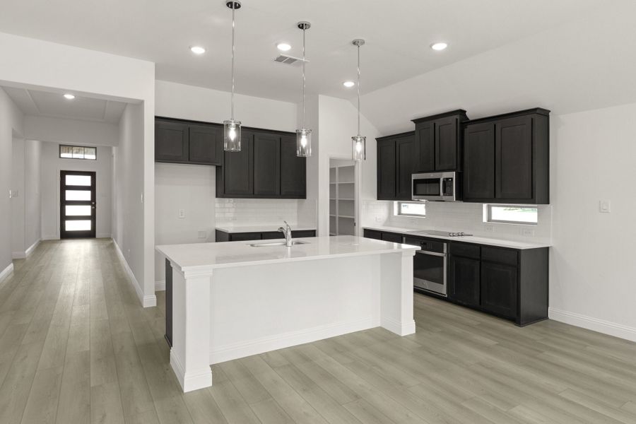 Furnished interior view inside a new home in Keeneland, Aubrey (Image 6).