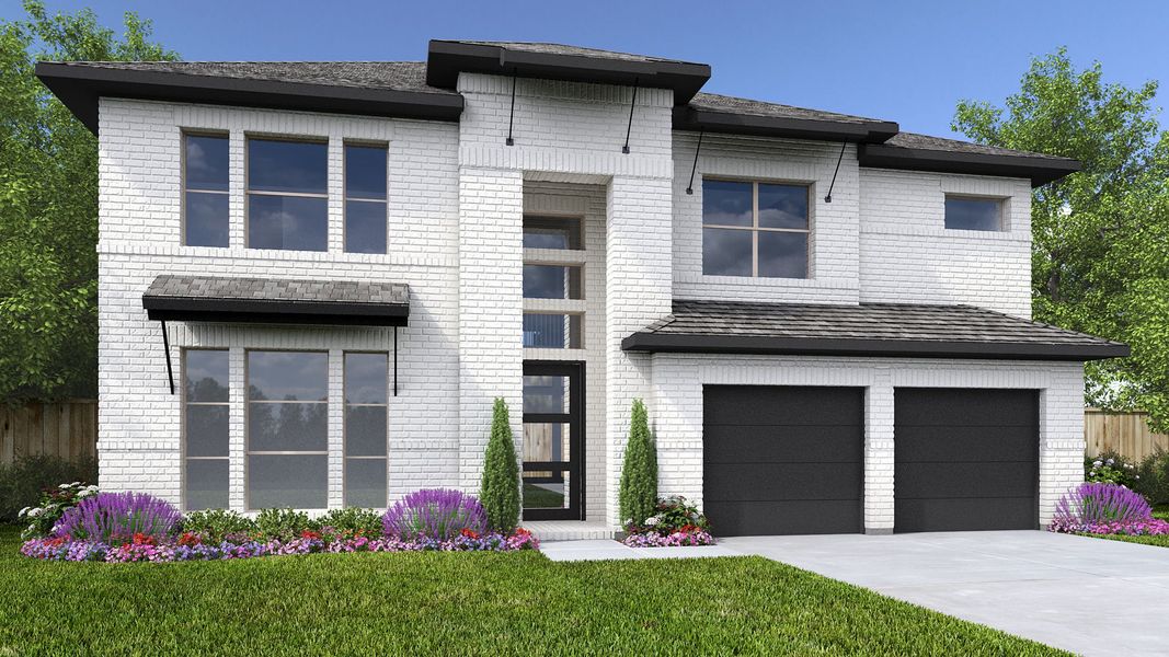 Representative exterior photo of a completed home built from the 3994W by Perry Homes in Walsh Ranch 55', Fort Worth, TX (Image 1).