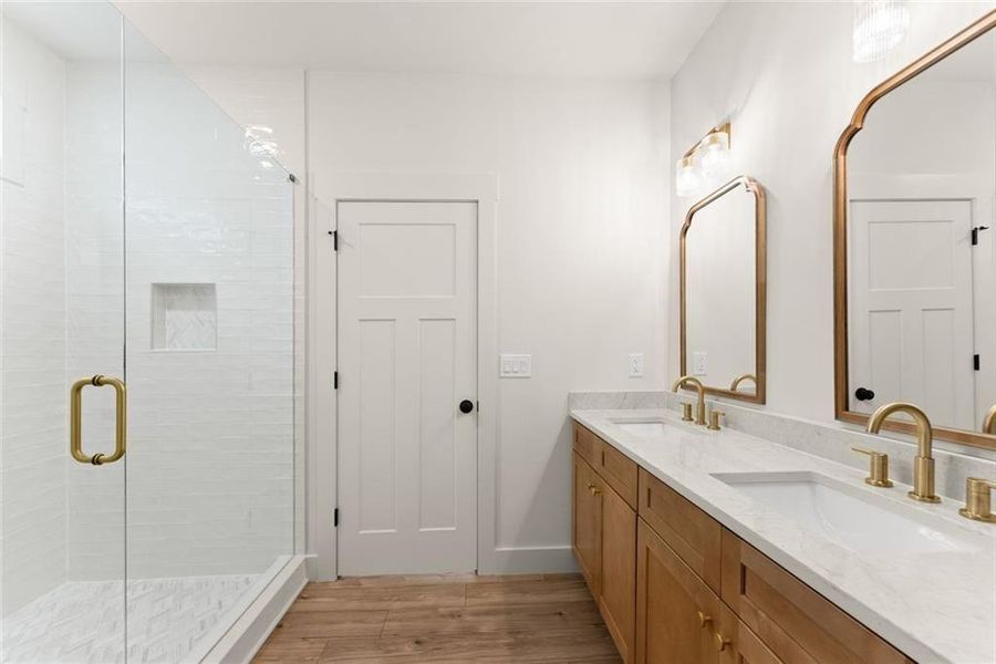 Furnished interior view inside a new home in , Cleveland (Image 10).