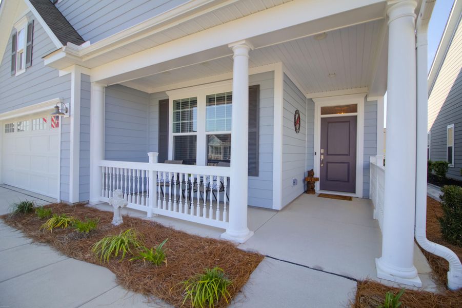 Exterior details and patio area of a home in Cresswind Charleston, Summerville (Image 4).