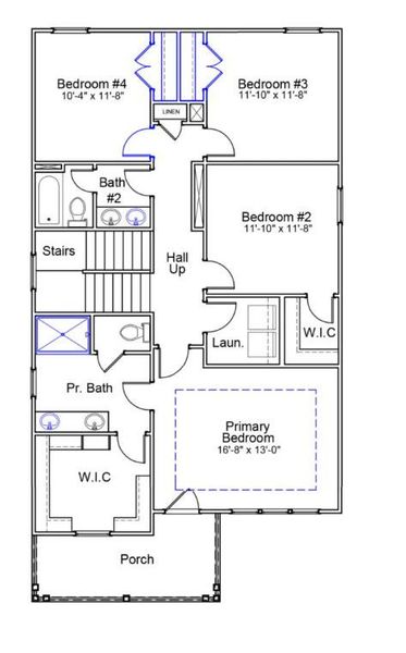 2D floor plan layout of this home in , Summerville, SC (Image 5).