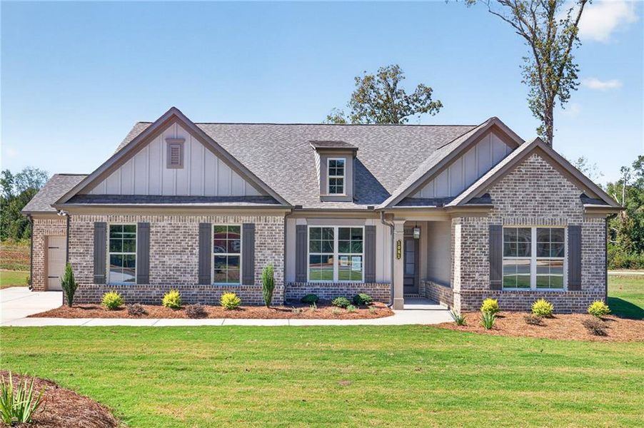 Front exterior of a new home in , Jefferson, GA, highlighting curb appeal (Image 27).