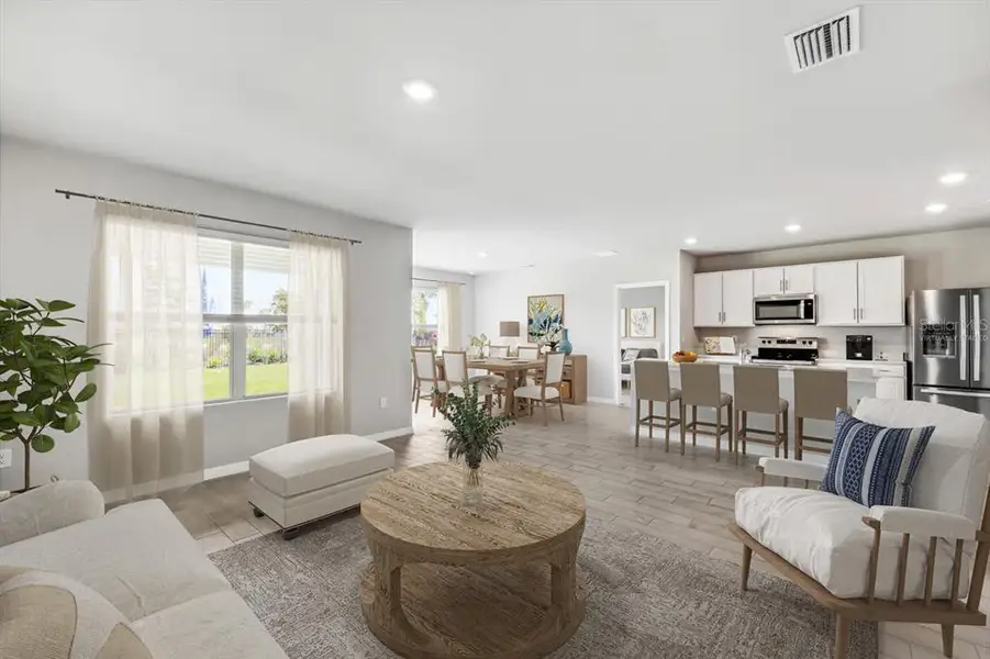 Furnished interior view inside a new home in Coral Lakes - Tradition & Express, Punta Gorda (Image 4).