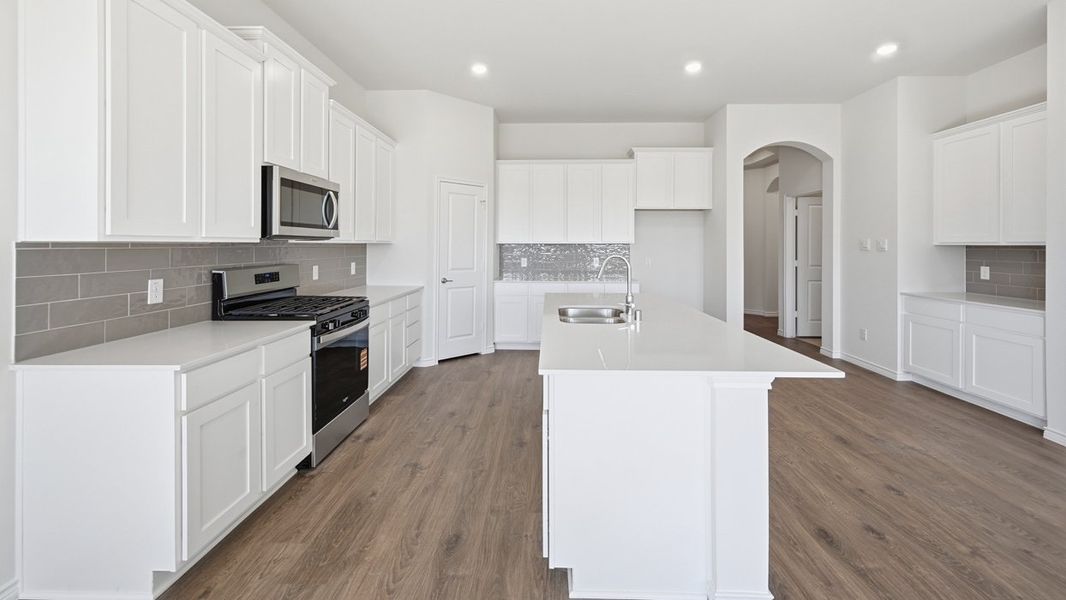 Furnished interior view inside a new home in Fireside by the Lake, Garland (Image 7).