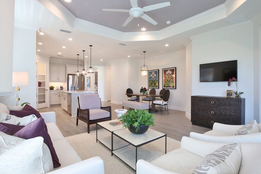 Furnished interior view inside a new home in Palm Grove, Lakewood Ranch (Image 9).