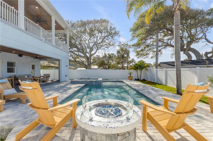 Exterior details and patio area of a home in , New Smyrna Beach (Image 53).