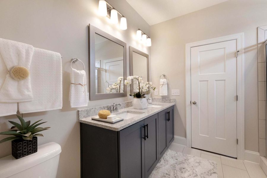 Representative furnished interior of a home built from the Carver by Caviness & Cates Communities in Maggie Way, Wendell (Image 117).