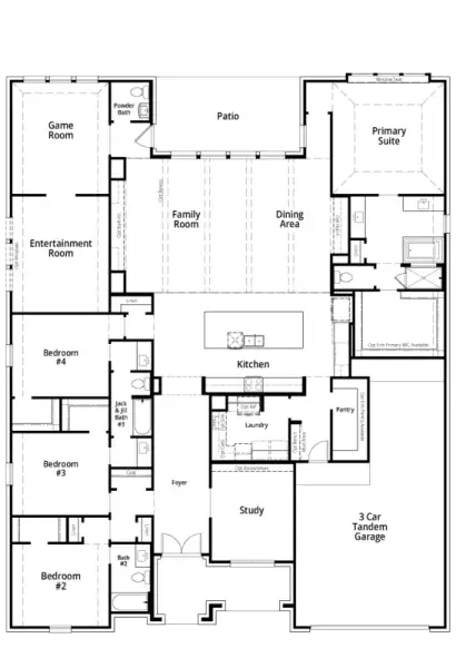 2D floor plan layout for the Eliot by Highland Homes in Monterra, Rockwall, TX (Image 4). 2D floor plan layout for the Eliot by Highland Homes in Monterra, Rockwall, TX (Image 4).