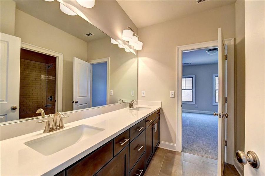 Furnished interior view inside a new home in Bellmoore Park, Duluth (Image 17).