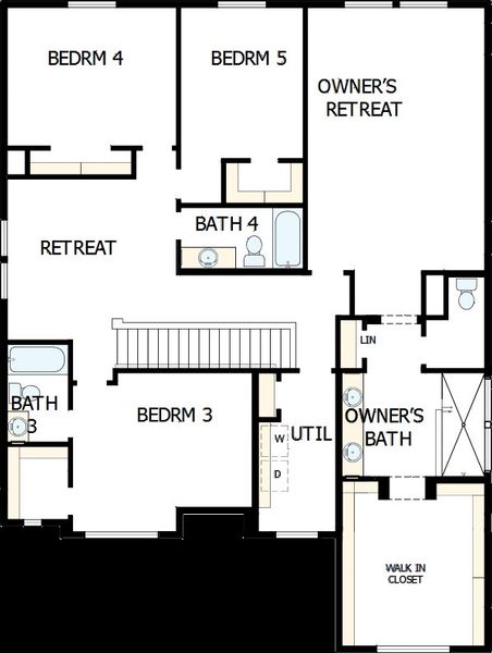 2D floor plan layout of this home in Tavolo at Soleo, San Tan Valley, AZ (Image 5). 2D floor plan layout of this home in Tavolo at Soleo, San Tan Valley, AZ (Image 5).