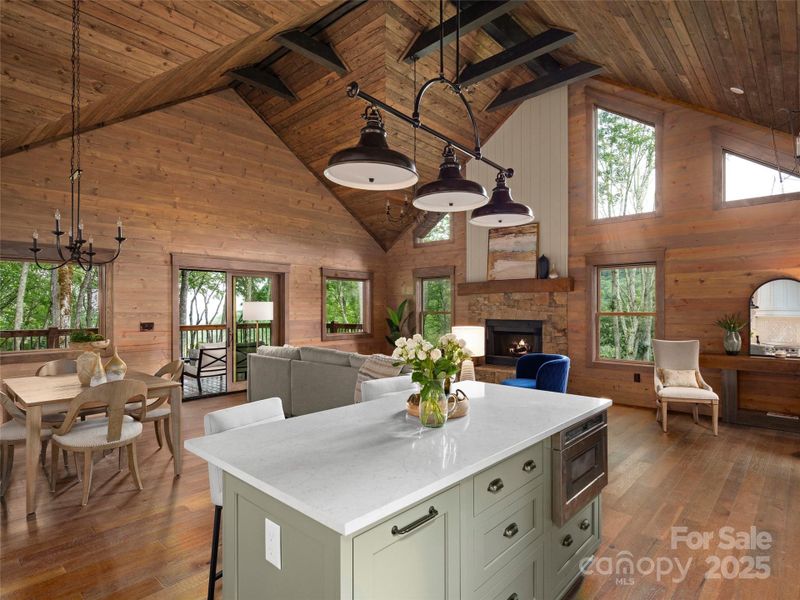 Furnished interior view inside a new home in , Maggie Valley (Image 11).