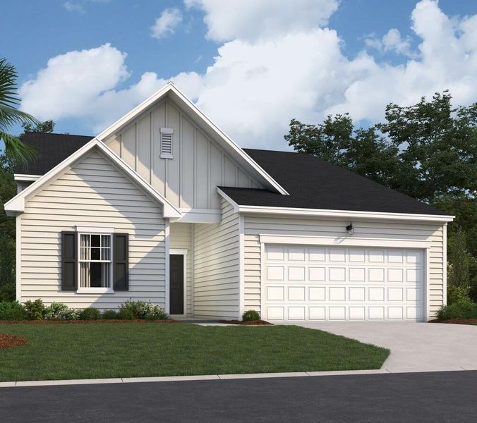 Representative exterior photo of a completed home built from the Luna by Starlight Homes in Crescent Mills, Wilson's Mills, NC (Image 22).
