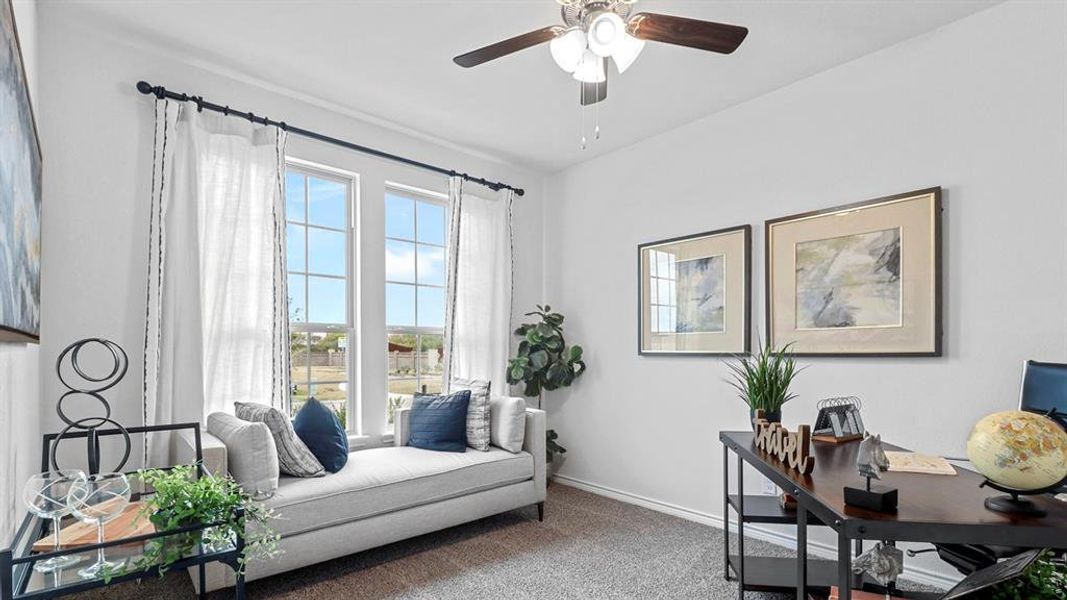 Furnished interior view inside a new home in The Woods at Lindsey Place, Anna (Image 26). Furnished interior view inside a new home in The Woods at Lindsey Place, Anna (Image 26).