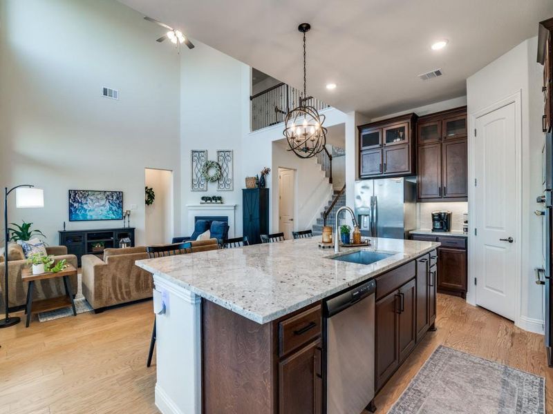 Furnished interior view inside a new home in , Wylie (Image 7). Furnished interior view inside a new home in , Wylie (Image 7).