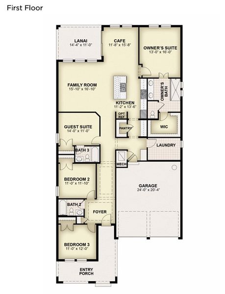 2D floor plan layout of this home in Northlake at Ovation, Winter Garden, FL (Image 5). 2D floor plan layout of this home in Northlake at Ovation, Winter Garden, FL (Image 5).