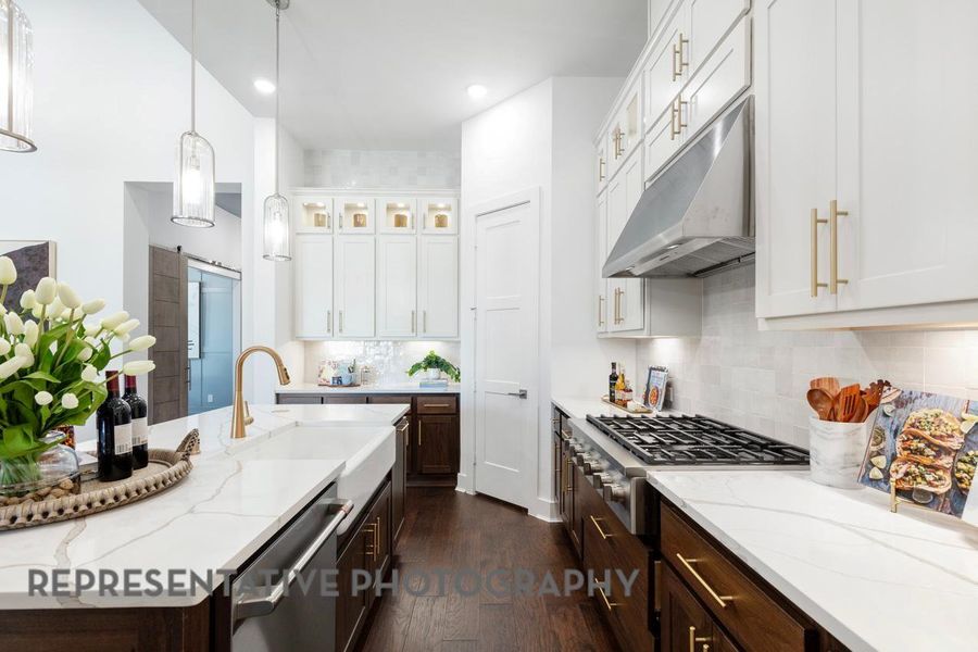 Furnished interior view inside a new home in Grand Central Park: 55ft. lots, Conroe (Image 16).