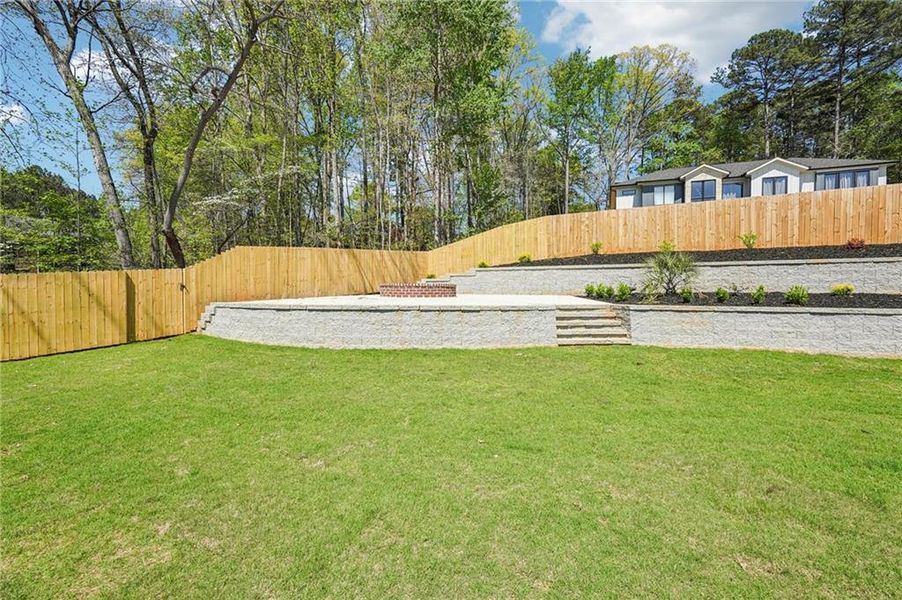 Exterior details and patio area of a home in , Sugar Hill (Image 38).