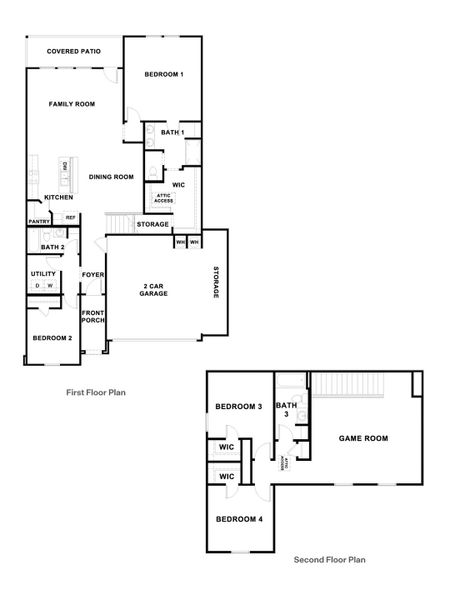 2D floor plan layout for the The Mitchell by D.R. Horton in Paramount, Kyle, TX (Image 5). 2D floor plan layout for the The Mitchell by D.R. Horton in Paramount, Kyle, TX (Image 5).