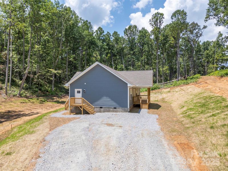 Exterior details and patio area of a home in , Flat Rock (Image 19).