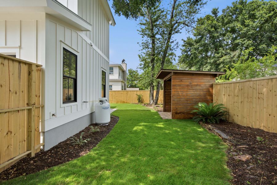 Exterior details and patio area of a home in , Mount Pleasant (Image 33). Exterior details and patio area of a home in , Mount Pleasant (Image 33).